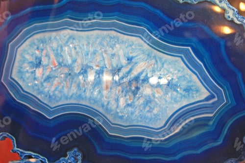 Preview: Slice Of Blue Agate Crystal