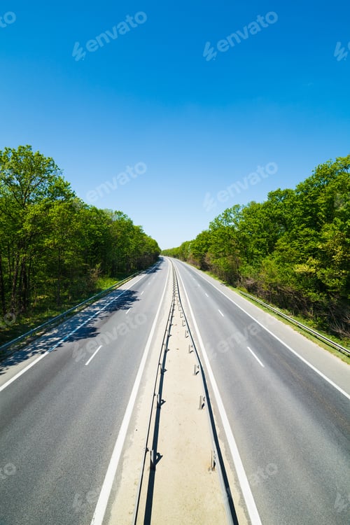 Preview: Landscape With A Speedway Vanishing Into The Distance