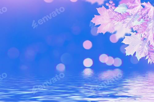 Preview: Autumn Landscape With Bright Colorful Foliage. Indian Summer.