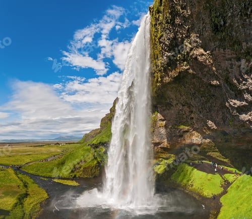 Preview: Aerial View Over The Waterfalls In Iceland