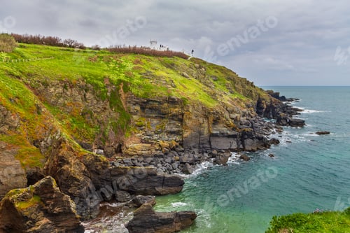 Preview: Lizard Point, Cornwall, United Kingdom - May 02, 2014: View Of Atlantic Coast Of Cornwall