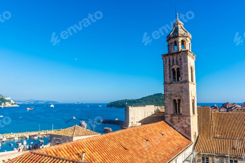 Preview: Beautiful Belltower In Dubrovnik Old Town, Croatia