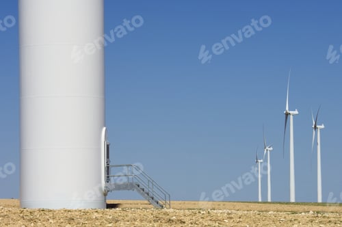 Preview: Entrance To A Windmill With Clear Sky