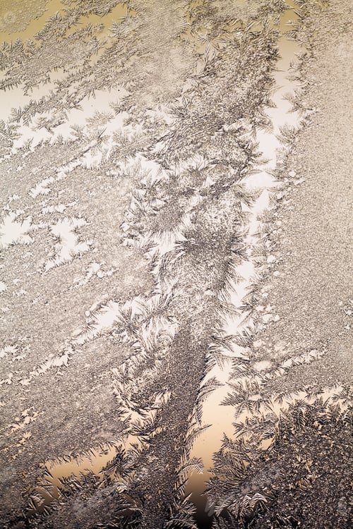 Preview: Ice Flowers On Glass - Texture And Background. High Resolution And Sharp, Beautiful Details