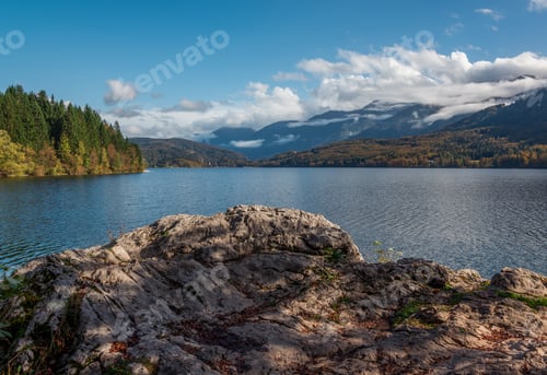 Preview: Beautiful Autumn Scenery At Lake Bohinj.