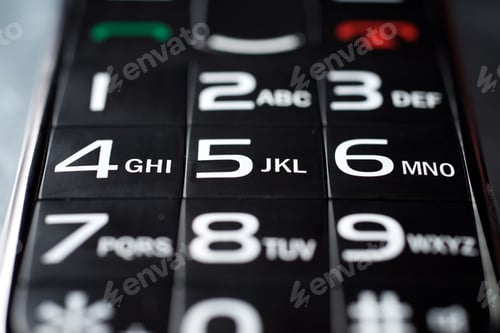 Preview: Close-Up Of An Old Mobile Phone.