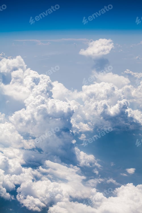Preview: Beautiful, Dramatic Clouds And Sky Viewed From The Plane. High Resolution And Quality