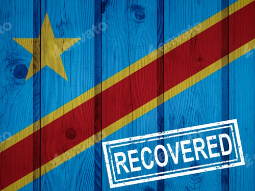Preview: Flag Of Democratic Republic Of The Congo That Survived Or Recovered From The Infections Of Corona