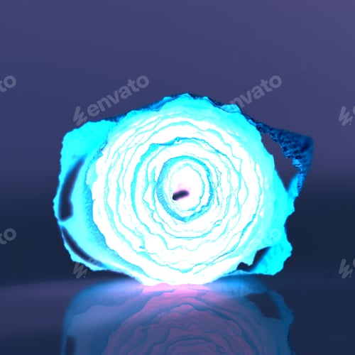 Preview: Colorful Abstract Composition With Crepe, Lights And Shadows (Inverted Colors)