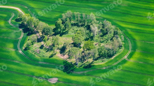 Preview: Aerial View Over The Rural Fields