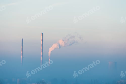 Preview: White Clouds Of Steam Coming Out Of The Pipes