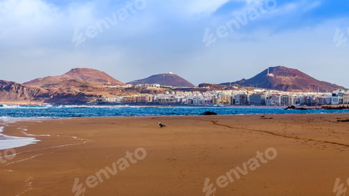 Preview: Picturesque Andy Beach On The Seashore During A Surf