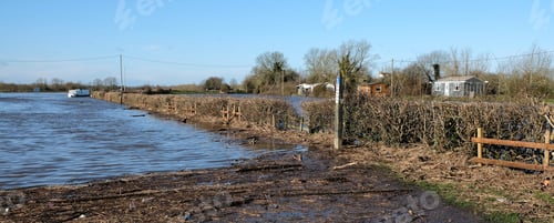 Preview: Flooded Canal And Towpath Background