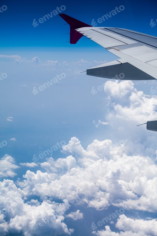 Preview: Beautiful, Dramatic Clouds And Sky Viewed From The Plane. High Resolution And Quality