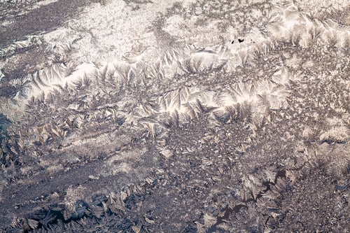 Preview: Ice Flowers On Glass - Texture And Background. High Resolution And Sharp, Beautiful Details