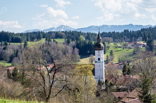 Preview: Ammergauer Alps At The Border Of Germany And Austria In Autumn, Bavaria, Germany.