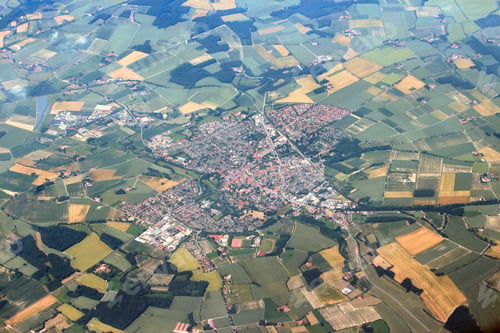 Preview: Aerial View Of Germany - Billerbeck Town In North Rhine-Westphalia.