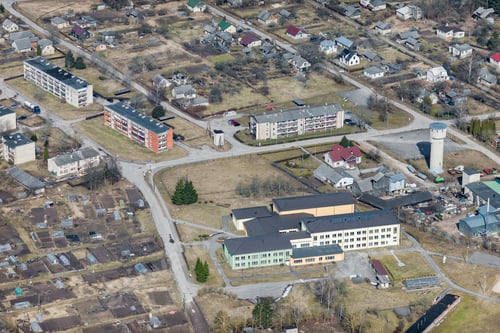 Preview: Aerial View Over The Small Parish And River