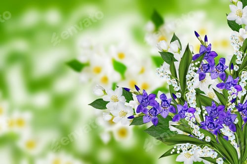 Preview: Jasmine Flowers, Iris And Lily Of The Valley