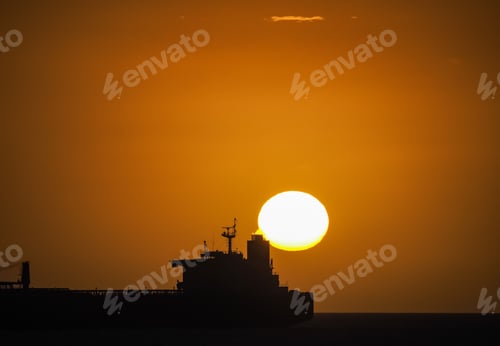 Preview: Oil Tanker Sunset Views Around Curacao A Small Caribbean Island