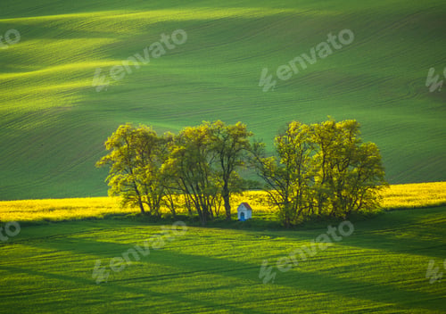 Preview: South Moravia Landscape And Farmland At Sunrise