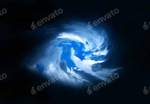 Preview: Blurred Swirl In The Dark Storm Clouds
