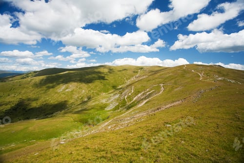 Preview: Beautiful Landscape From Parang Mountains In Romania, In A Summer Day