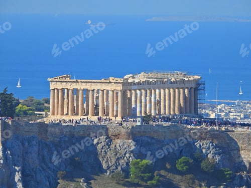 Preview: Extreme Zoom Photo Revealing Great Detail Of Iconic Acropolis Hill And The Pathenon As Seen From
