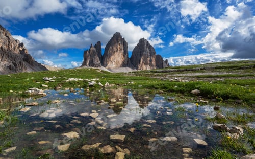 Preview: Tre Cime Di Lavaredo On A Beautiful Summer Afternoon