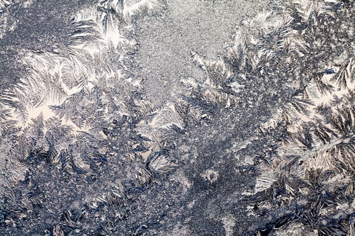 Preview: Ice Flowers On Glass - Texture And Background. High Resolution And Sharp, Beautiful Details