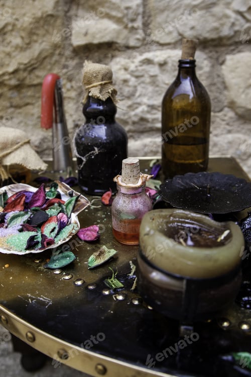 Preview: Witchcraft Objects To Do Magic, Detail Of Belief And Mystery, Fear