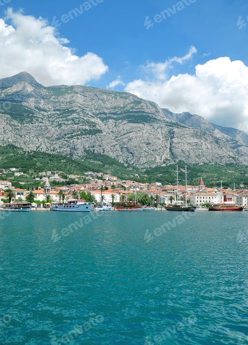 Preview: Makarska Town At Makarska Riviera,Adriatic Sea,Dalmatia Region,Croatia