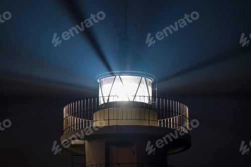 Preview: Ajo Lighthouse In Ajo Village By The Cantabrian Sea In Cantabria Autonomous Community Of Spain