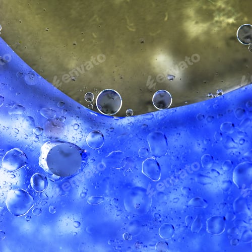 Preview: Abstract, Colorful Composition With Oil, Water And Ink
