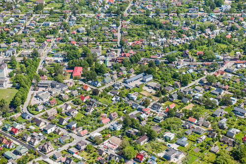 Preview: Aerial View Over The Parnu City In Estonia