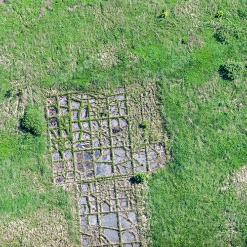 Preview: Aerial View Over The Abandoned Parking Place