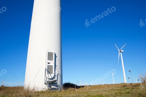 Preview: Windmills For Electric Power Production, Huesca Province, Aragon In Spain.
