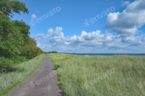 Preview: Walk Along The Fehmarn Coast At Baltic Sea Near Suedstrand,Schleswig-Holstein,Germany