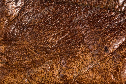 Preview: Old Vintage Genuine Soft Brown Leather Texture Background, Top Layer With Pores And Scratches