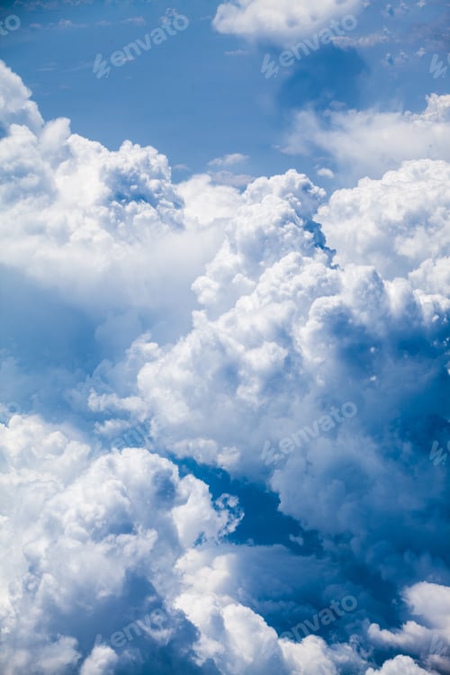 Preview: Beautiful, Dramatic Clouds And Sky Viewed From The Plane. High Resolution And Quality