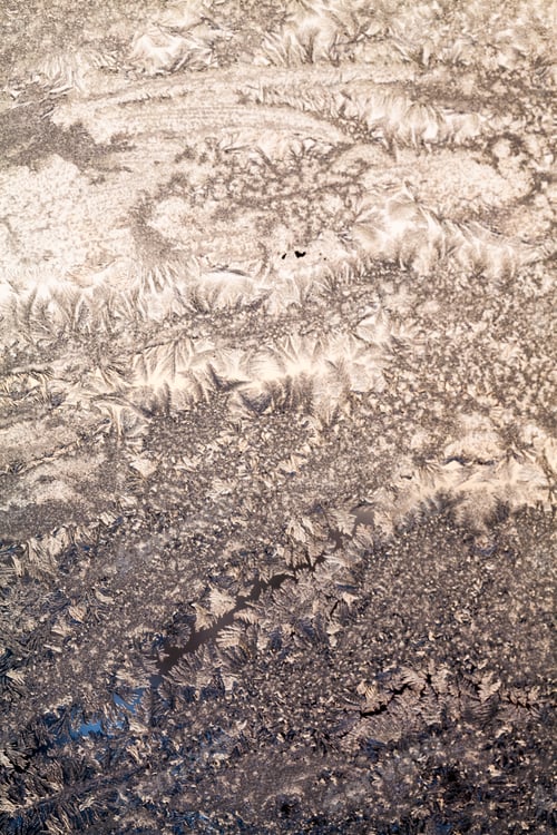Preview: Ice Flowers On Glass - Texture And Background. High Resolution And Sharp, Beautiful Details