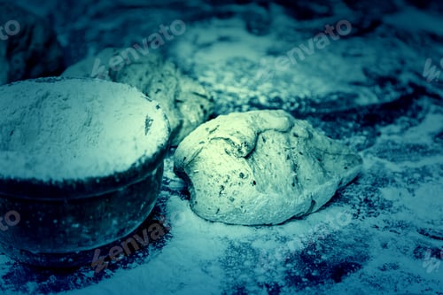 Preview: Bread Dough, Bread Making Detail, Traditional Artisan Bakery, Food And Food