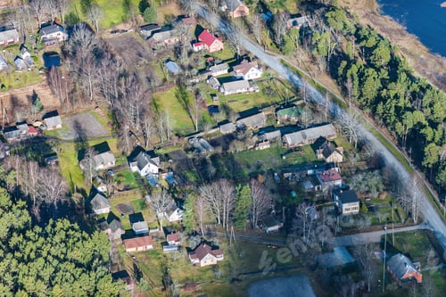 Preview: Aerial View Over The Village Berzciems