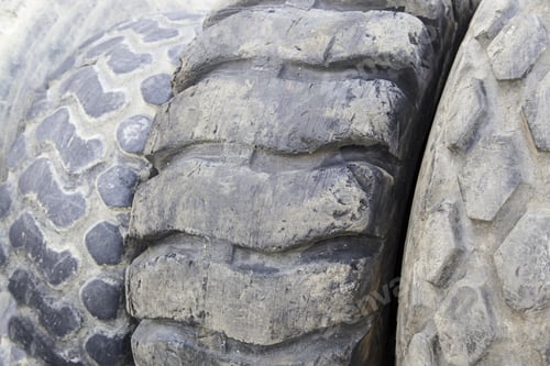 Preview: Old Car Wheels, Detail Of Tires, Rubber And Rubber