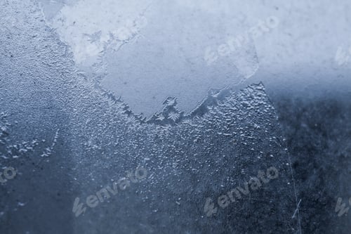 Preview: Ice Flowers On Glass - Texture And Background