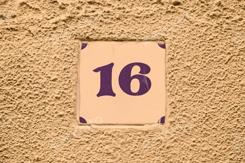 Preview: Number Sixteen, Detail Of A Pair Number Of Information, Digit