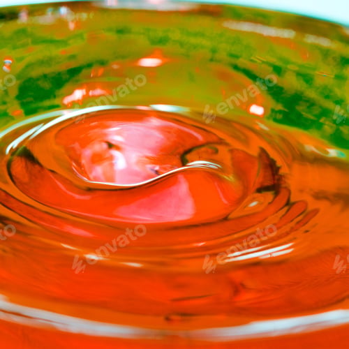Preview: Colorful, Abstract Composition With Water And Water Drops