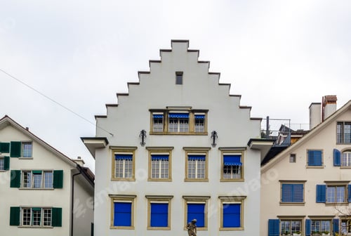 Preview: View Of Typical Architecture In The Center Of Zurich