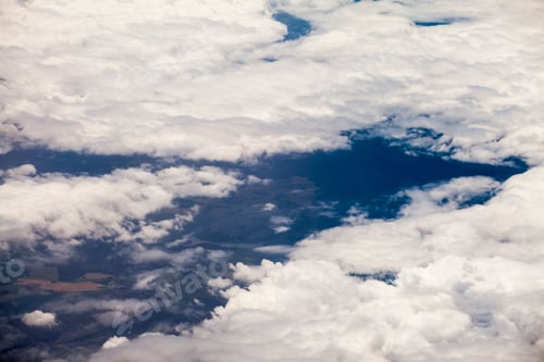 Preview: Beautiful, Dramatic Clouds And Sky Viewed From The Plane. High Resolution And Quality