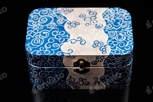Preview: Painted, Wooden Small Boxes For Multiple Purposes